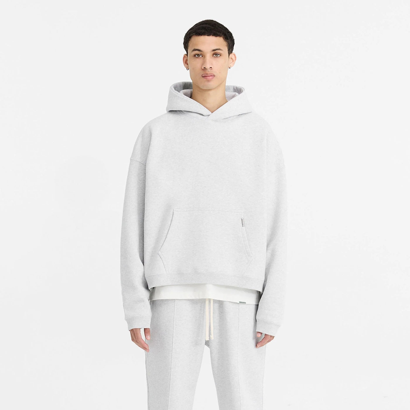 Initial Boxy Hoodie G.R.A.Y